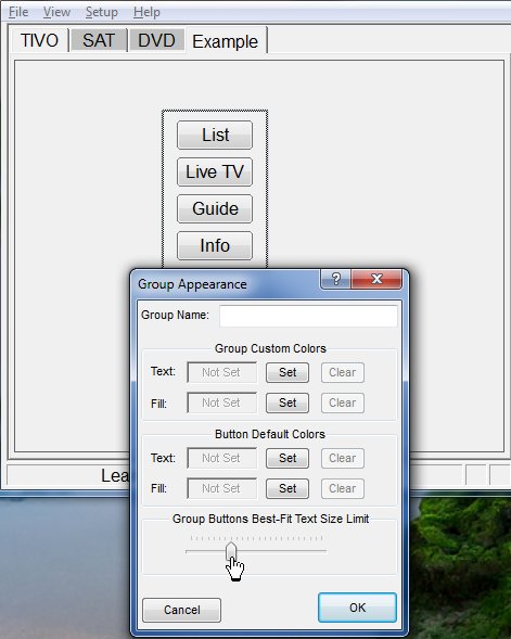 Grouped buttons adjusted to have more uniform text label size.