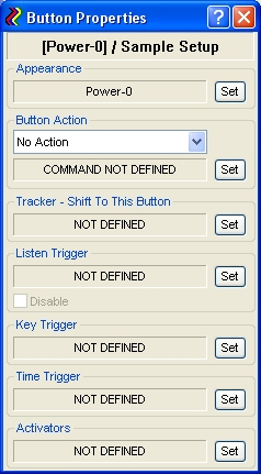 Property sheet for Button