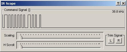 Scope image showing good signal from a different remote