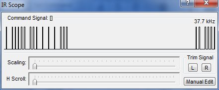 Scope image showing good signal with narrow pulses